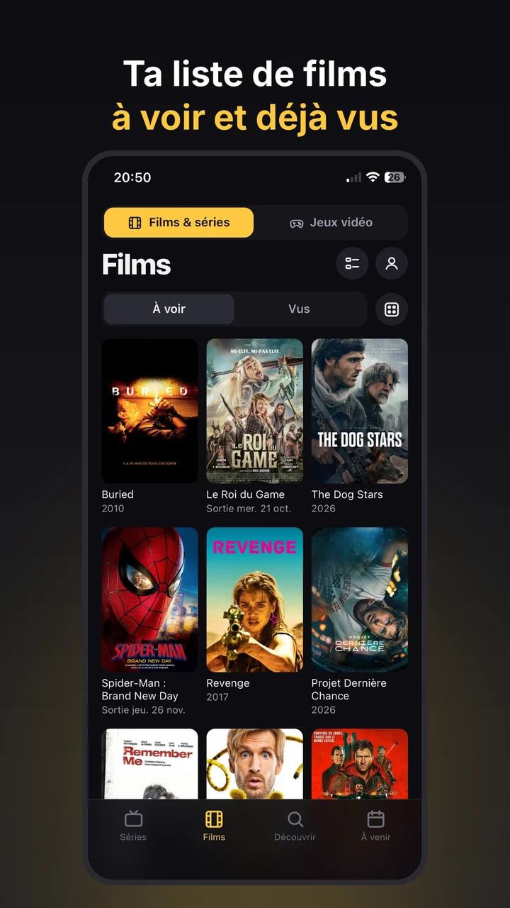Films à voir et vus